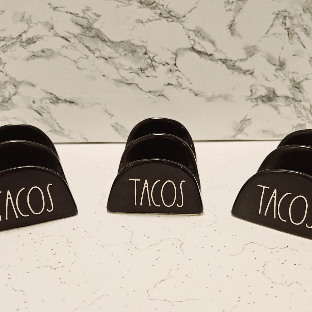 Rae Dunn Black Taco Holders